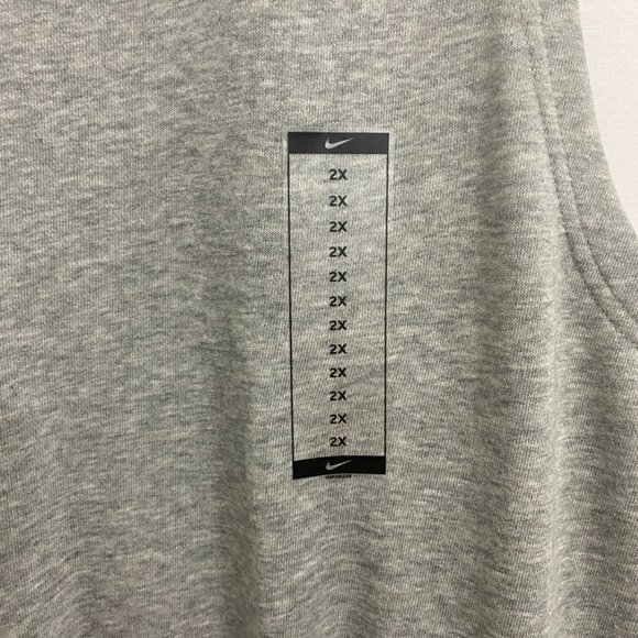 Nike Sportswear Plus Size Heather Gray Sweat Shorts Romper w/Pockets Size 2X NWT - Picture 10 of 12